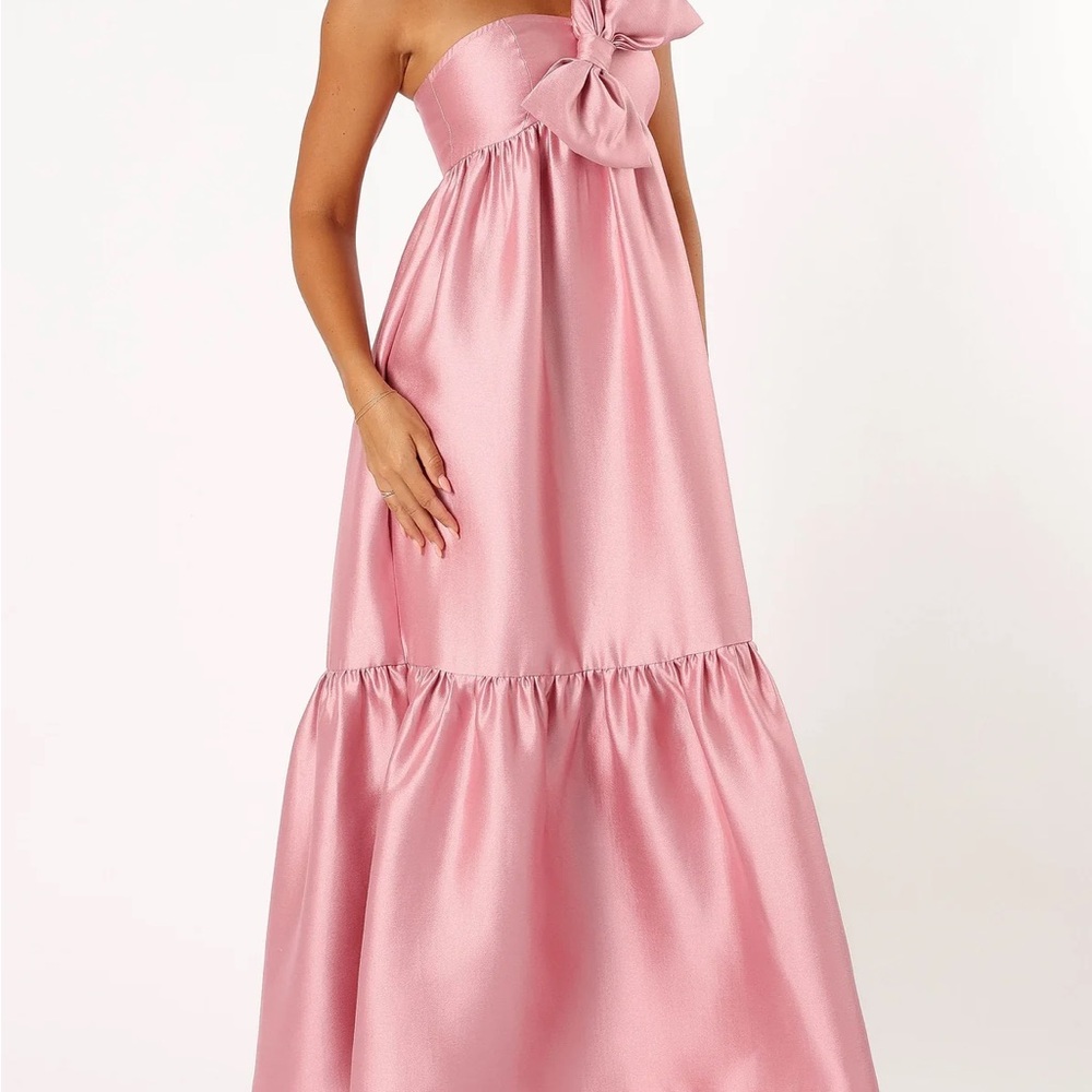 Petal & Pup Pink One-Shoulder Maxi Dress - Picture 3 of 3